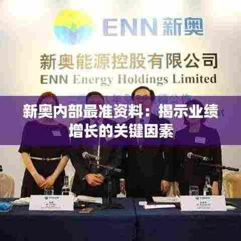新奥内部最准资料:揭示业绩增长的关键因素