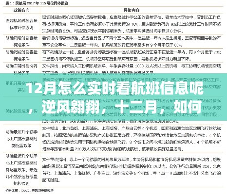 实时掌握航班信息,十二月逆风翱翔,学习变化提升自信与成就感