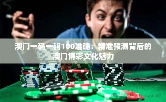 澳门一码一码100准确:精准预测背后的澳门博彩文化魅力