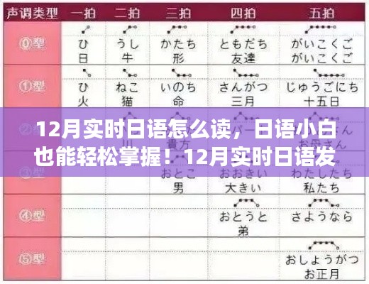 轻松掌握日语发音,12月实时日语发音攻略