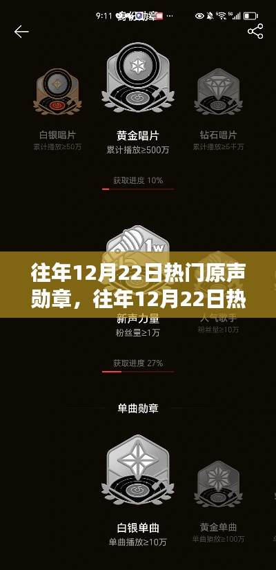 往年12月22日热门原声勋章获取攻略,轻松达成勋章成就