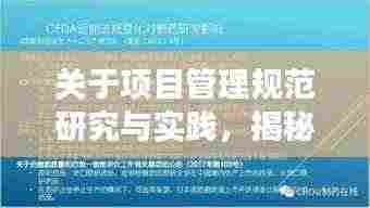 关于项目管理规范研究与实践,揭秘22163项目的成功之道