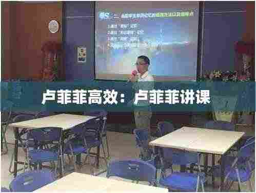 卢菲菲高效:卢菲菲讲课