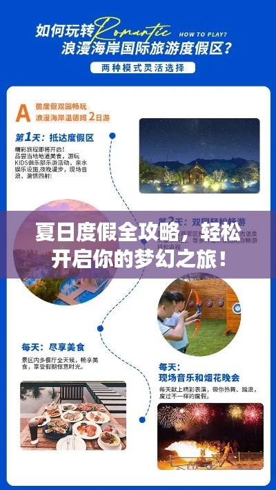 夏日度假全攻略,轻松开启你的梦幻之旅!