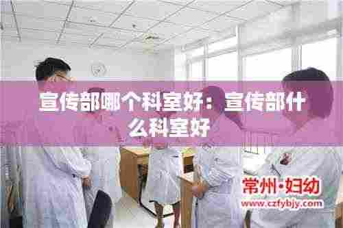 宣传部哪个科室好:宣传部什么科室好