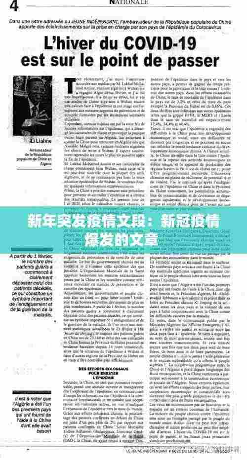 新年突发疫情文段:新冠疫情爆发的文章