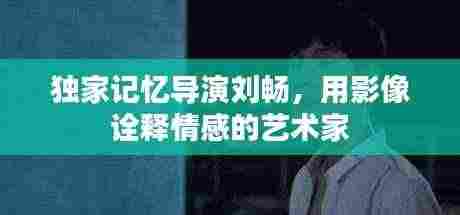独家记忆导演刘畅,用影像诠释情感的艺术家