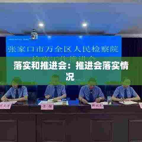 落实和推进会:推进会落实情况